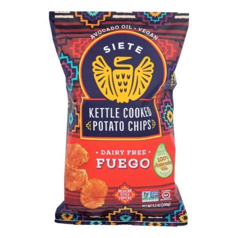 Siete Fuego Kettle Cooked Potato Chips 6 Ct 55 Oz Kroger