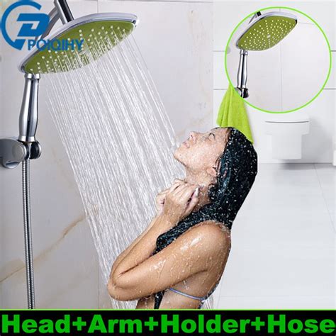 Free Shipping 8 Bathroom Abs Rainfall Shower Head Wall Mount With Abs