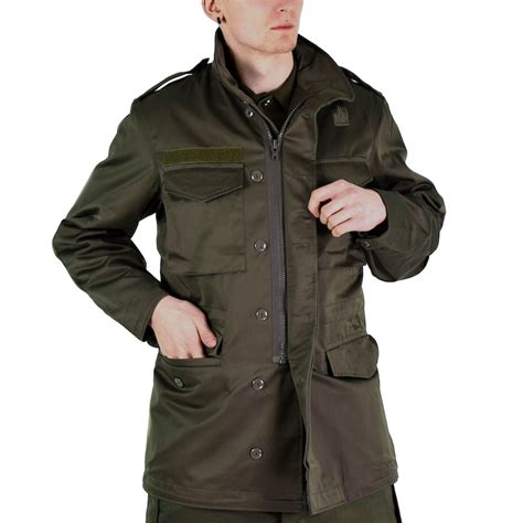 Original Austrian Army Combat M65 Jacket Od Military Olive Etsy Uk