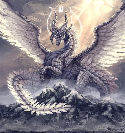 The Platinum Dragon By Sleepyotter On Deviantart