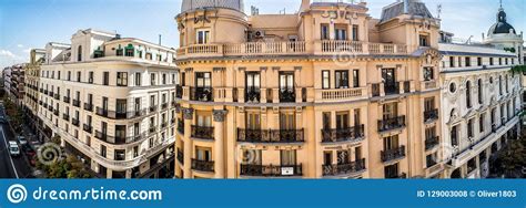 Scenic Downtown Madrid Spain Editorial Stock Photo Image Of Travel