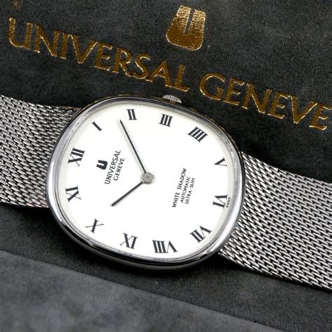 Universal Geneve White Shadow Ellipse 866104 Cal 2 66 Vintage Watch