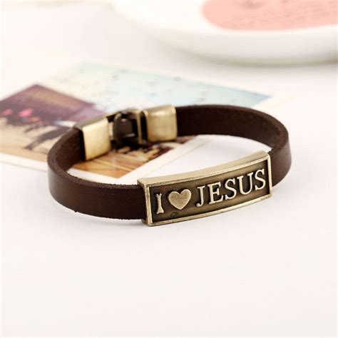 I Love Jesus Bracelet Christian Bracelets Lovers Bracelet Christian