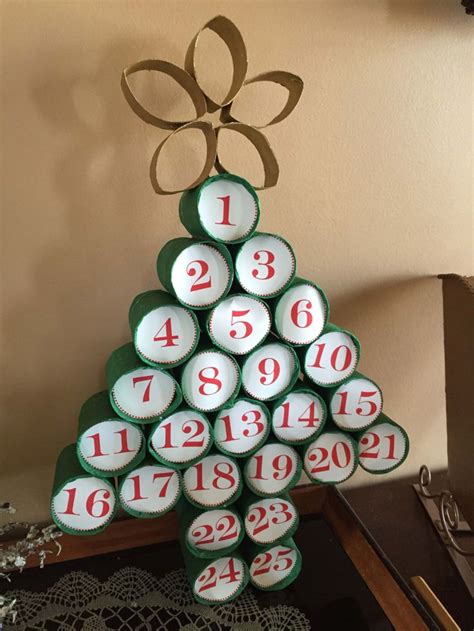 Advent Calendar Made From Toilet Paper Rolls Homemade Advent