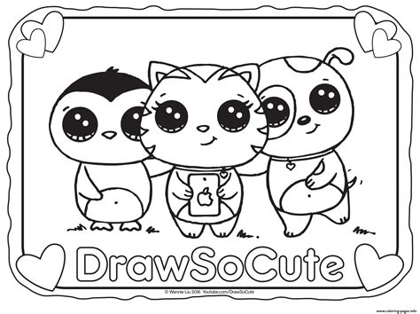 Download nu gratis een kikker kleurplaat, print hem uit en laat de. Cute Things Coloring Pages at GetColorings.com | Free ...