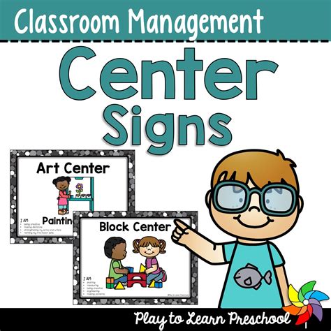 Printable Center Signs For Preschool Play To Learn Preschool Preschool