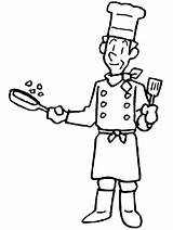 Clipart Chef Animated Library Cook Disegno Colorare Cuoco Da sketch template