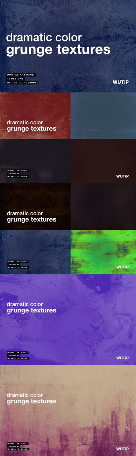 10 Dramatic Color Grunge Textures Grunge Textures Envato Texture