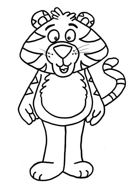 Desenhos De Tigre Em P Para Colorir E Imprimir Colorironline Com