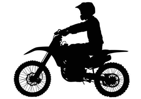 Since the discipline takes aspects from both bmx and mtb it's not much of a surprise that many people find it easy to make the jump. Jumping Dirtbike Silhouette — Stock Vector © adroach #8995889