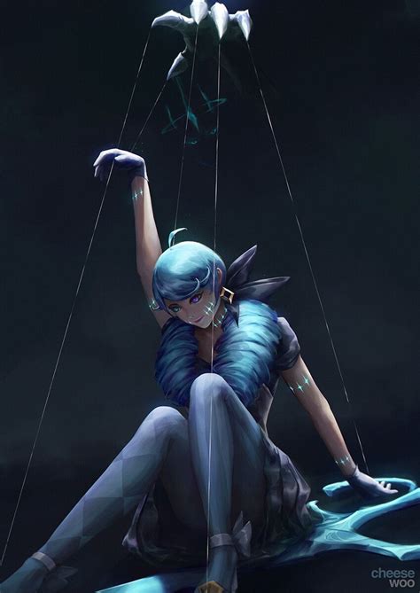 Gwen Strings By Isaac Liew Cheesewoo Lol League Of Legends