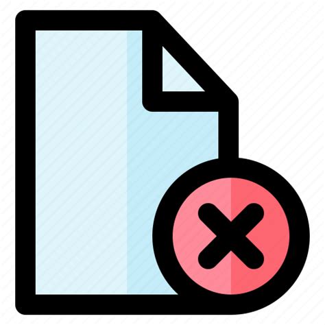 File Cross Delete Remove Invalid Wrong Icon Download On Iconfinder