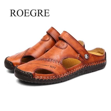 Qoo10 Classic Men Soft Sandals Comfortable Men Summer Shoes Leather