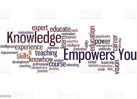 Knowledge Empowers You Word Cloud Concept 2 Stock Illustration
