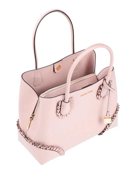 Michael Michael Kors Leather Handbag In Light Pink Pink Lyst