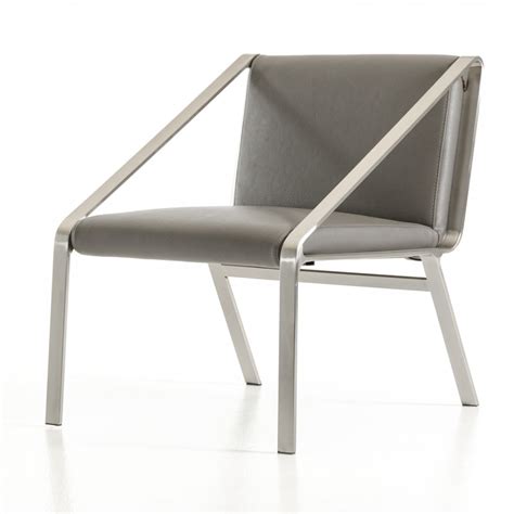 Find here online price details of companies selling steel chair. Modern Gray Bonded Leather Stainless Steel Base Chair San ...