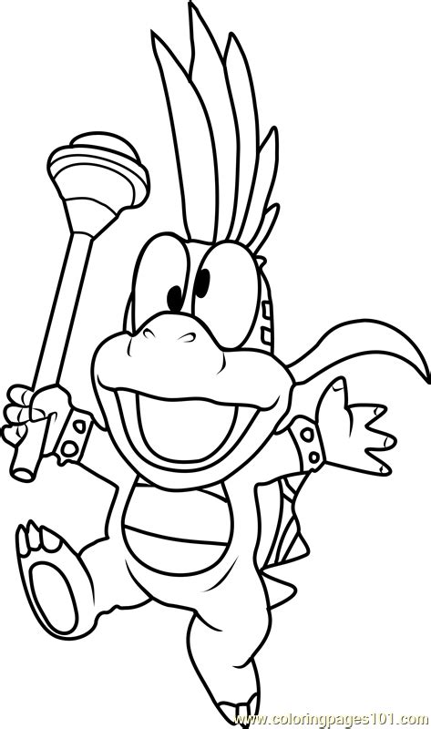 695x900 cart coloring pages index coloring pages kart mario. Lemmy Koopa Coloring Page - Free Super Mario Coloring ...