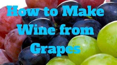 How To Make Wine From Grapes Youtube