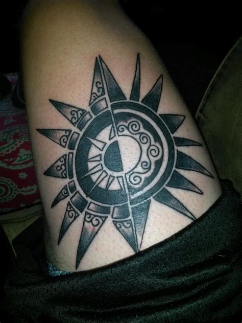 Geometric Sun Tattoo By Kenny Mass Ave Tattoo Indianapolis
