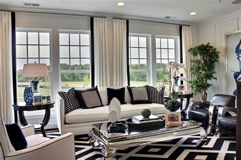 Black And White Living Room