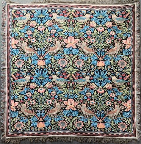 Strawberry Thief Tapestry Throw William Morris Throw Blanket 56x56