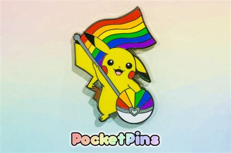 Pride Pikachu Pokemon Hard Enamel Pin Etsy
