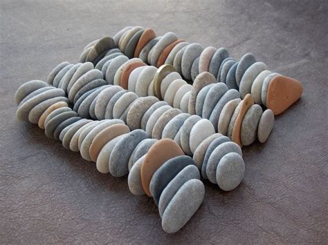 100 Flat Thin Beach Rocks For Craft Pebble Art Diy Projects Etsy