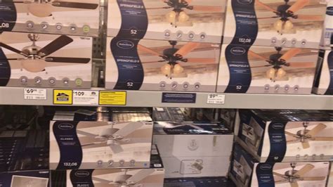 We set our own everyday low prices as well as sale prices, but some manufacturers restrict how retailers display that pricing. Ceiling Fans Display at Lowes (2017) - YouTube
