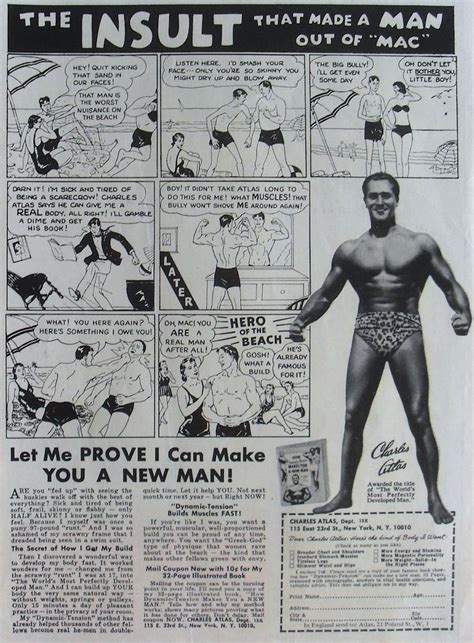 Vintage Magazine Ad For The Charles Atlas Muscle Building Course Ca