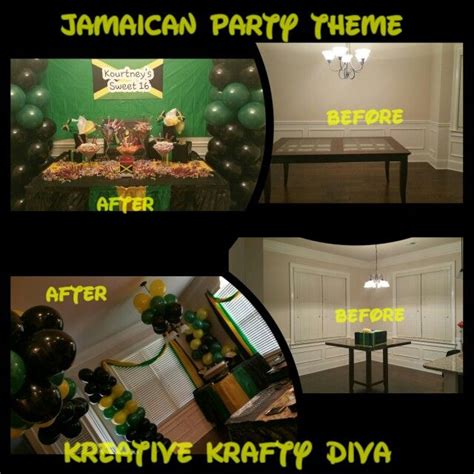 Jamaican Party Theme Decorating By Krafty Kreative Diva Jamaican Party Caribbean Party
