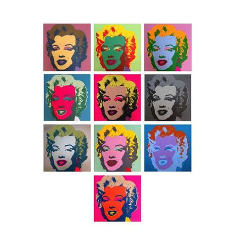 Andy Warhol Classic Marilyn Portfolio Suite Of 10 Silk Screen Prints