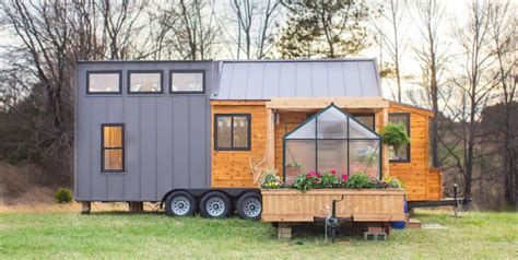 Elsa The Tiny House Comes With Its Own Greenhouse And Porch Swing