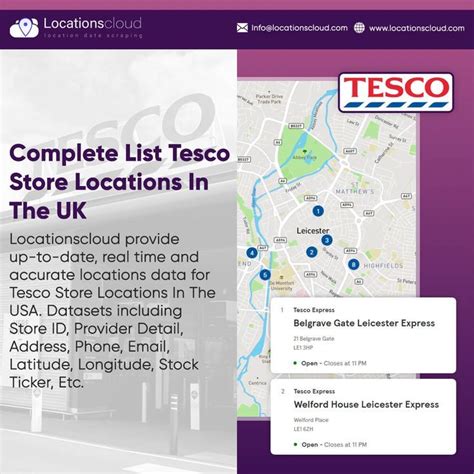 Complete List Tesco Store Locations In The Uk Stock Ticker Tesco