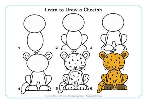 Online art teacher animal drawing tutorial. Learn to Draw a Cheetah