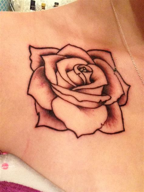 My Rose Tattoo On My Chest Tattoos Girlfriend Tattoos Stylist Tattoos