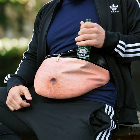 Beer Belly Bag Fat Belly Fanny Pack Hairy Design Cool Mania