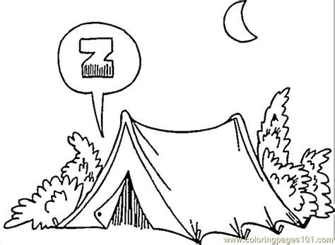 Camping is an outdoor recreational activity that is carried out at night. Camping Coloring Page 03 Coloring Page - Free Others ...