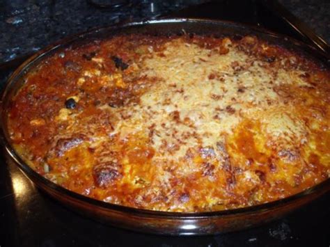 Griechischer Kritharaki -Hack- Auflauf Rezept