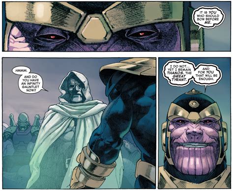 That Appearsuntrue God Doom Vs Thanos From Mrjjjs Secret Empire