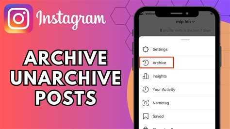 How To Archive And Unarchive Instagram Posts Youtube