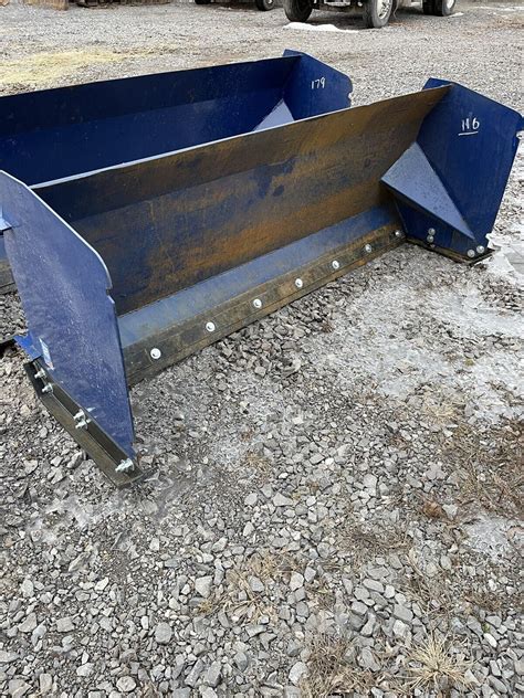 8 X 36 Hd Skid Steer Snow Pusher Box Plow Heavy Duty Bobcat Cat Case