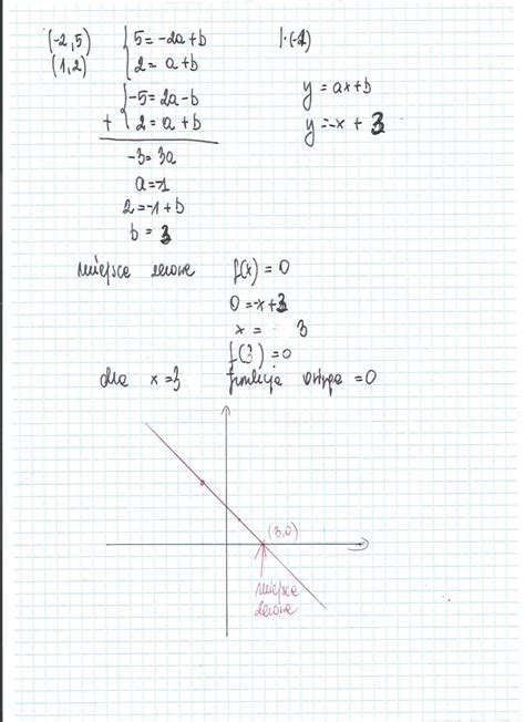 Podaj Wzór Funkcji Liniowej Której Wykres Przechodzi Przez Punkt A(1 3) - wyznacz miejsce zerowe funkcji liniowej której wykres przechodzi przez