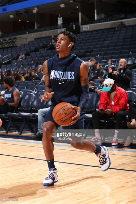 Ja Morant Of The Memphis Grizzlies Warms Up Prior To A Game Against