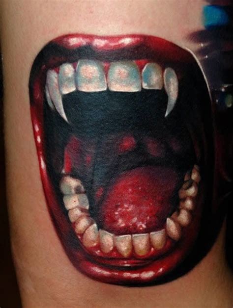 Vampire Fangs Tattoo