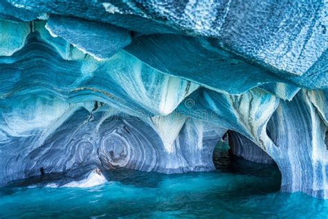 The Marble Caves In Patagonia Chile South America Stock Photo Image