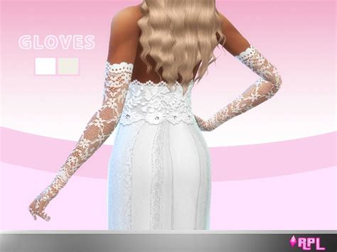 Wedding Dress Gloves With A Lace Detail Found In Tsr Category Sims 4