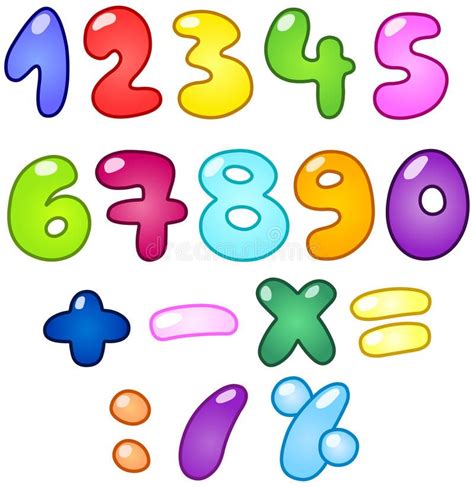 Numbers Bubble Letters
