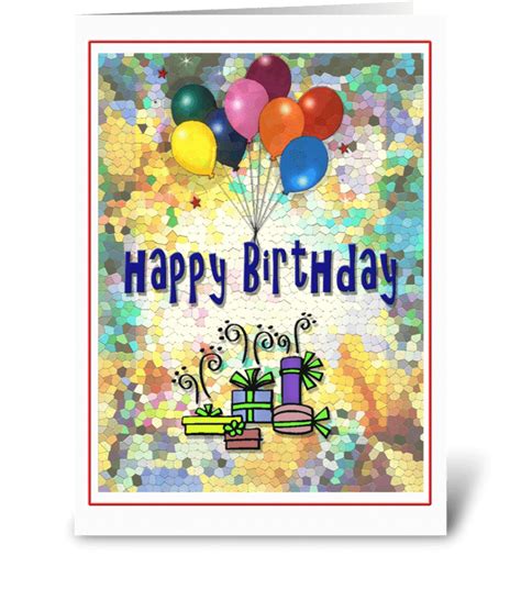 Colorful Happy Birthday Send This Greeting Card Designed By