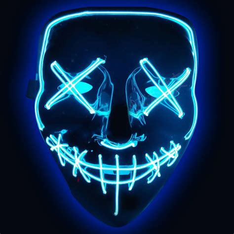 Led Light Mask Halloween Up Party Masks The Purge Election Year Great