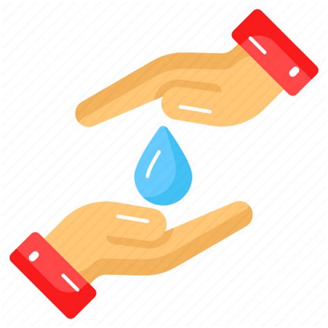 Save Care Water Hands Protection Aqua Droplet Icon Download On